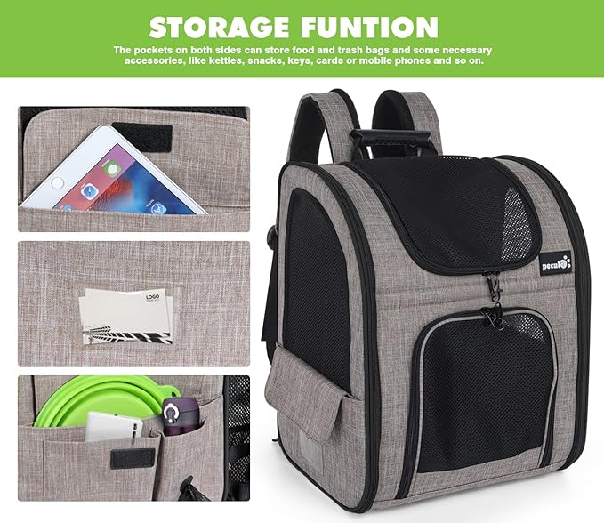 Pecute Pet Carrier Backpack 18 Lbs