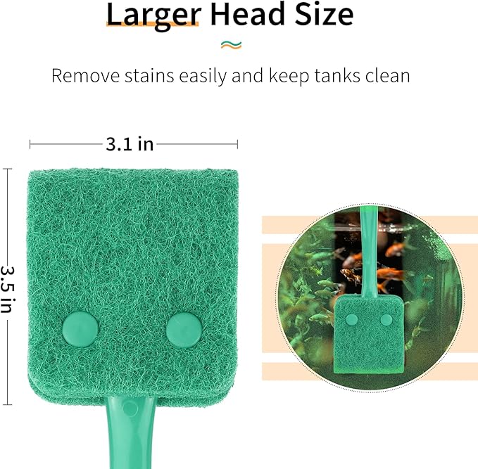 Pawfly Fish Tank Cleaning Tools Aquarium Algae Scraper 10 inch