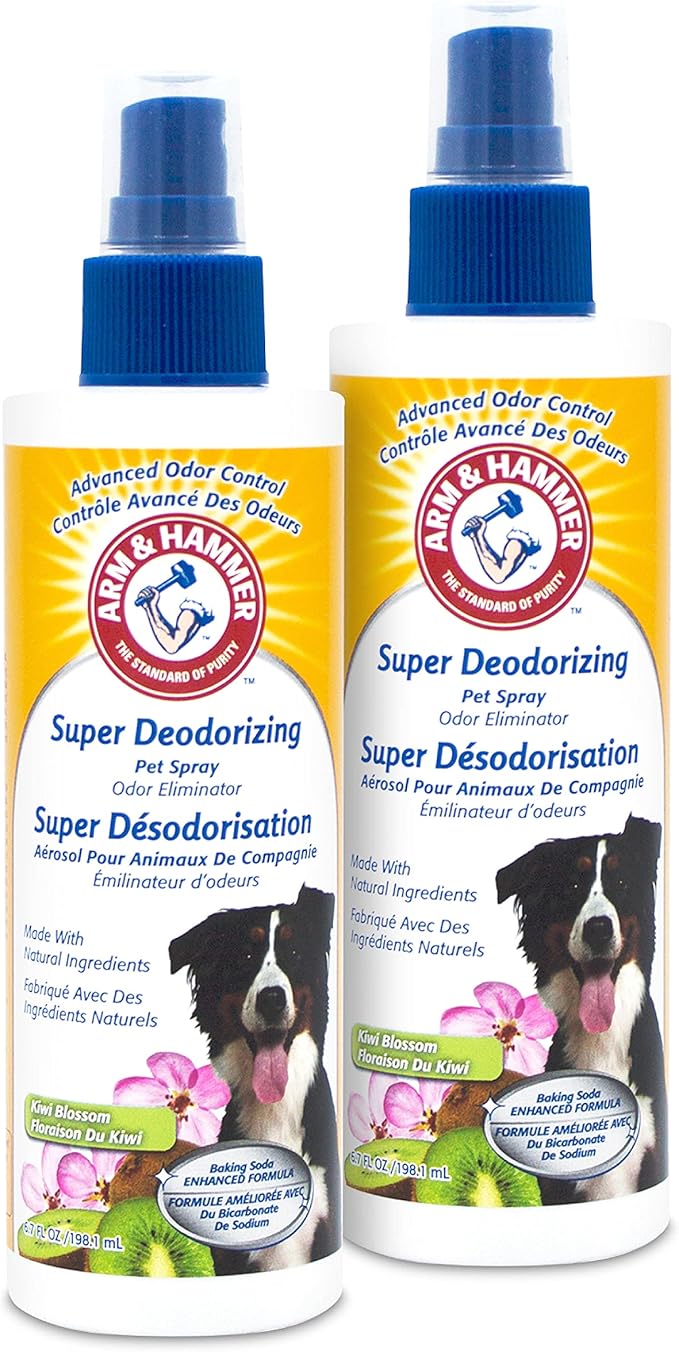 Arm & Hammer for Dogs Super Deodorizing Spray for Dogs 6.7 Ounces -2 Pack (FF9367AMZ2)