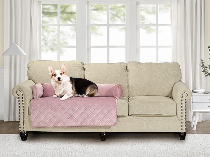 Brilliant Sunshine Premium Pink Silky Velvet Pet Sofa Bed