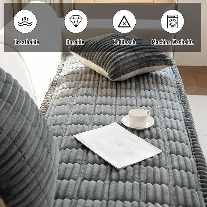 LiveGo Fuzzy Couch Covers for Pets 70x150 cm/27.6x59.06
