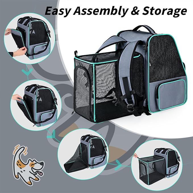 Cat Backpack Carrier 20LBS, Ventilated