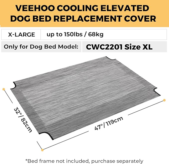 Veehoo Dog Bed Replacement Cover for CWC2201