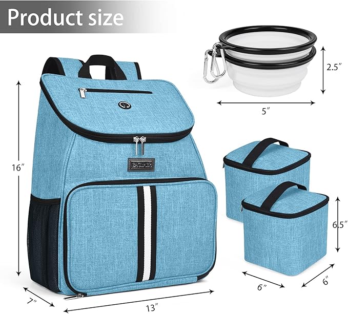 BAGLHER丨Dog Travel Bag 2 Silicone 2 Food