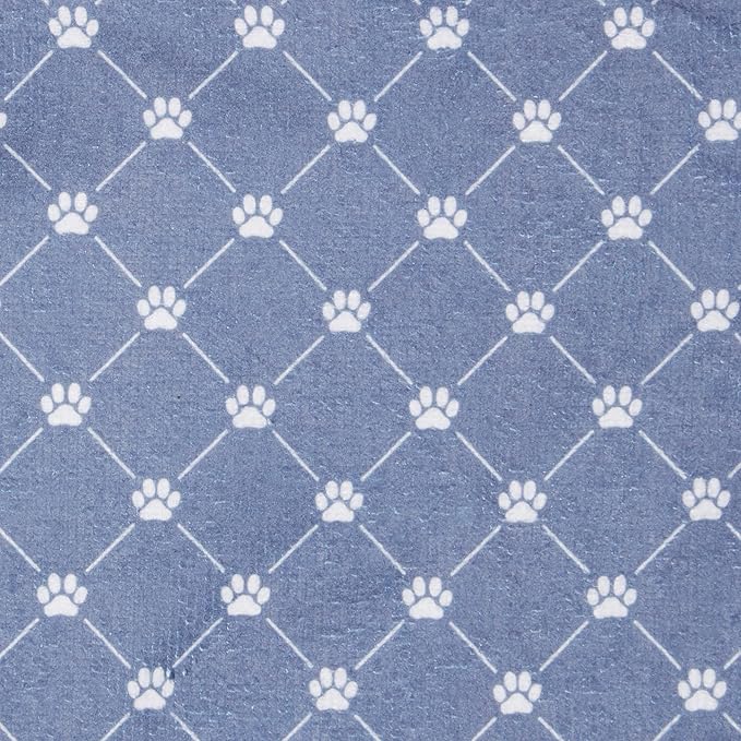 Bone Dry Pet Grooming Towel Collection Absorbent Microfiber X-Large 41x23.5", Trellis