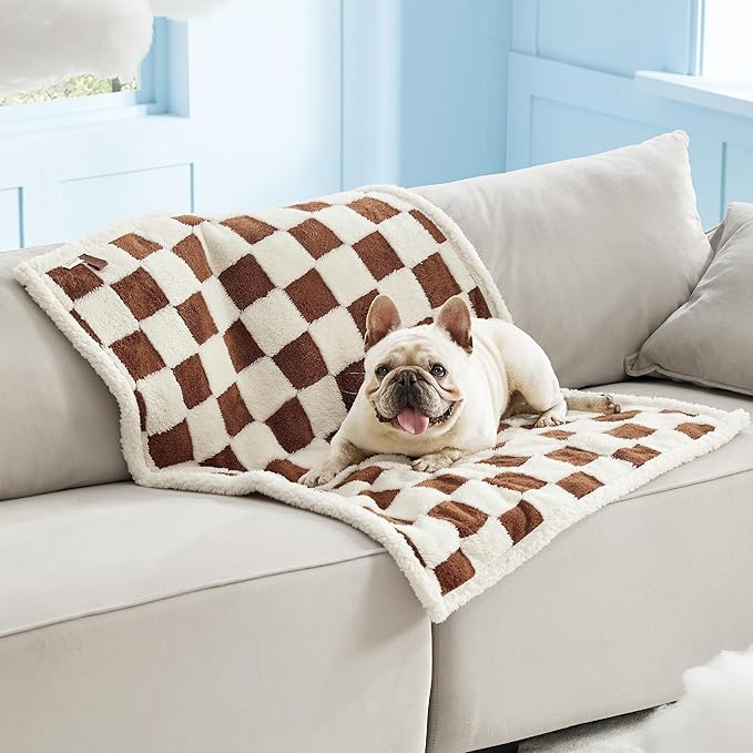 Lesure Waterproof Dog Blanket for Medium Dogs 3D Textured