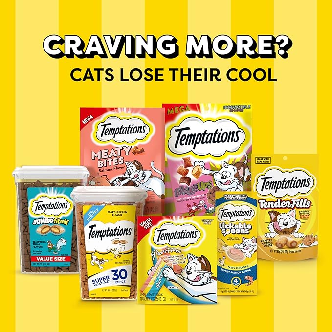 Temptations MixUps Catnip Fever Flavor Crunchy and Soft Cat Treats 16 oz.