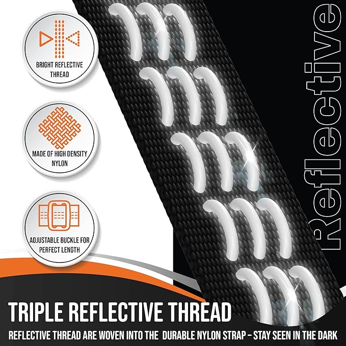 Dog Seat Belt for Car with Reflective Stitching