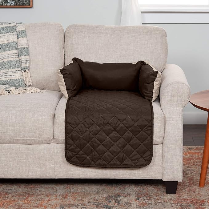 Furhaven Water-Resistant & Reversible 18" Wide Seat Cover Protector for Dogs & Cats