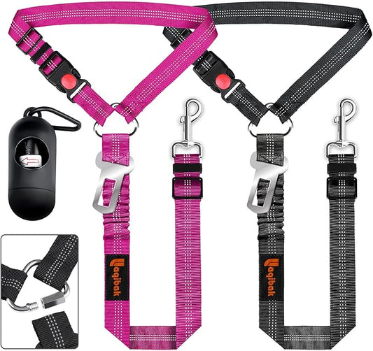 Removable Dog Seat Belt Harness for Car 3 in 1 Pet