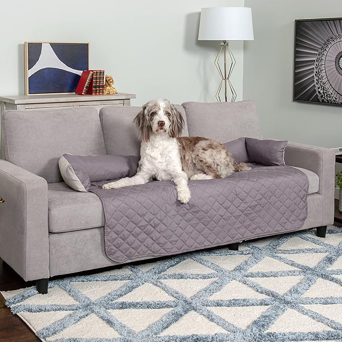 Furhaven Water-Resistant & Reversible 54" Wide Seat Cover Protector for Dogs & Cats