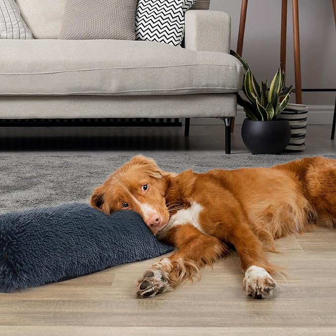 HOMBYS Dog Claming Pillow for Large and Medium Dogs Toy(25"x8"x4", Dark