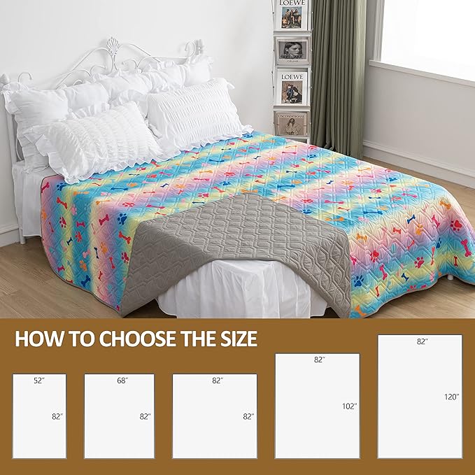 Waterproof Dog Bed Covers for Couch Protection Dog Pet Blanket Furniture Protector (68"x82"