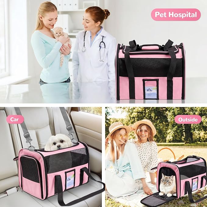 Soft Sided Cat Carrier for Under 18 Pounds