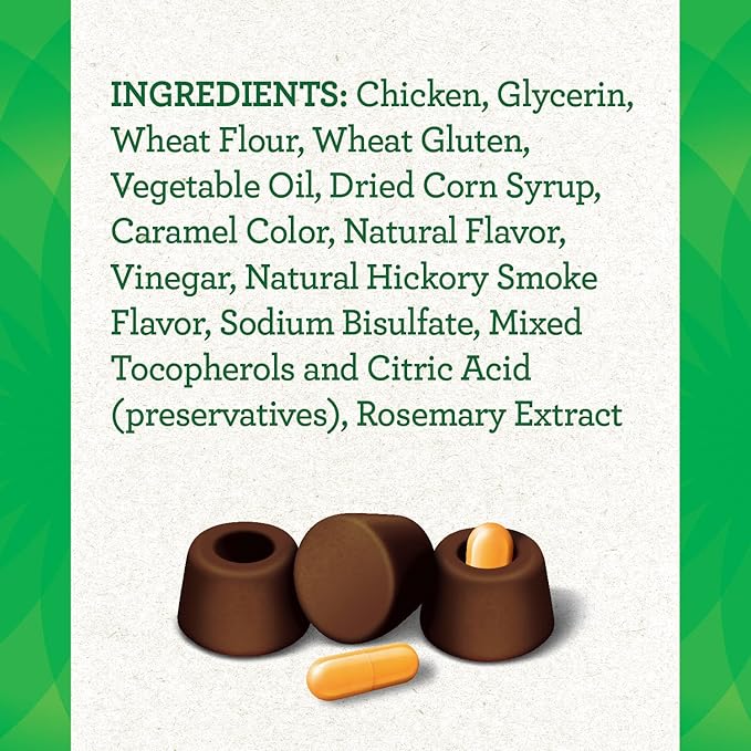 Greenies Pill Pockets for Dogs Capsule Size Natural Soft Dog Treats (6) 7.9 (180 Treats)