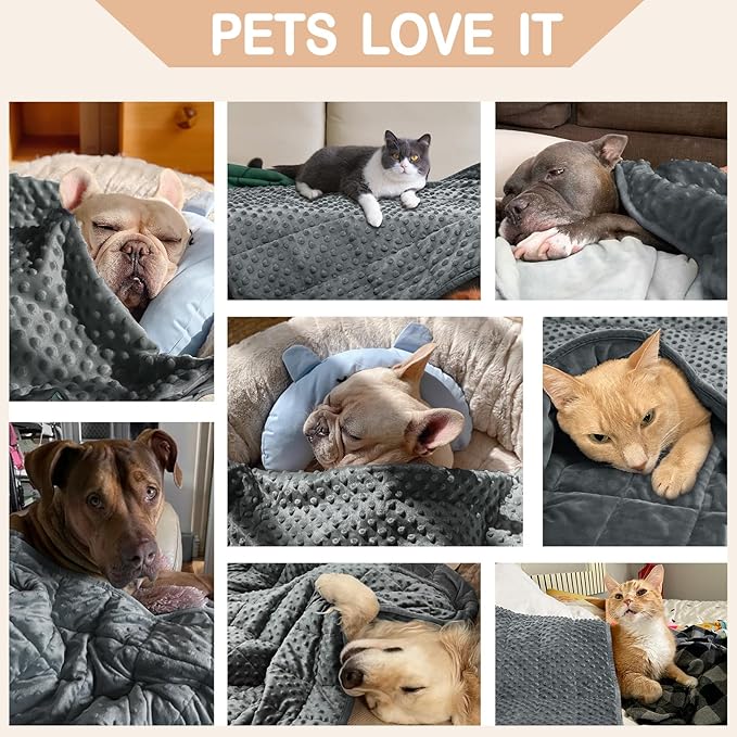 YUSRA Dog Weighted Blanket 40 * 47inch 6lbs)