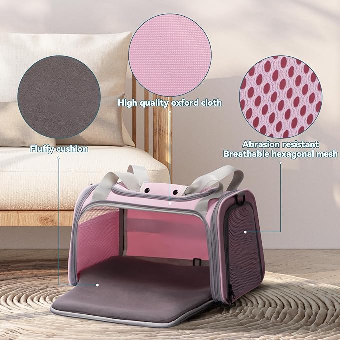 PETSFIT Cat Carrier for Large Cats 25 Lbs,