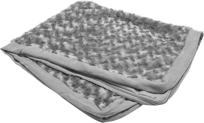 Furhaven Replacement Dog Bed Cover Ultra Plush Faux Fur & Suede Mattress