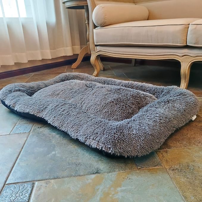 Coohom Deluxe Plush Dog Bed Pet Cushion Crate Mat