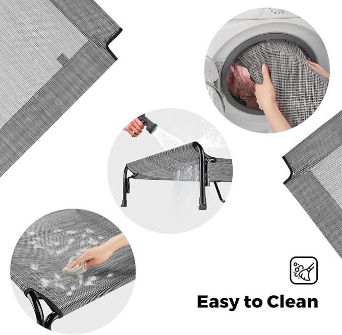 Veehoo Dog Bed Replacement Cover for CWC2204, Size XXL, Black Silver