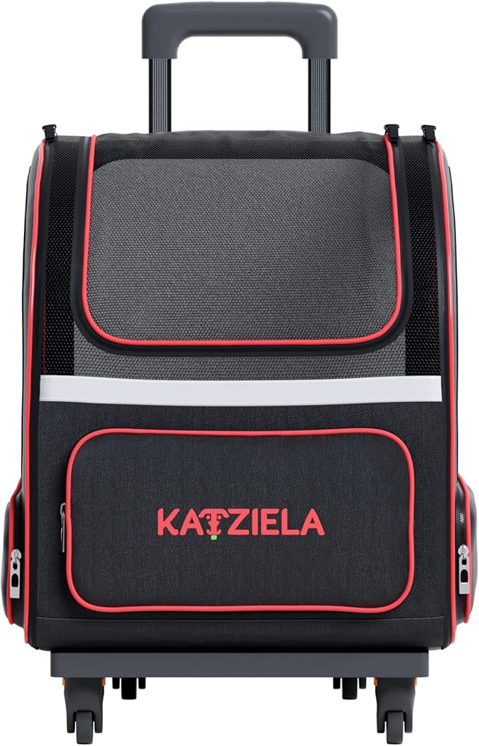 Katziela 4 Wheeled Pet Carrier Backpack