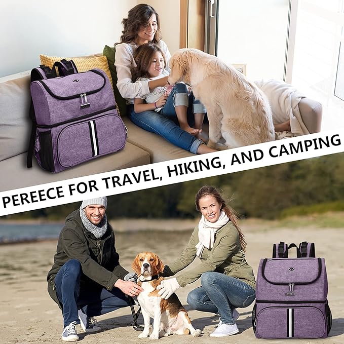 BAGLHER Pet Travel Bag 2 Silicone 2 Food