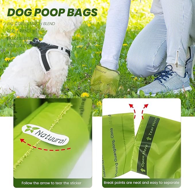 Biodegradable Dog Poop Bags-270Bags 18Rolls D6400 By