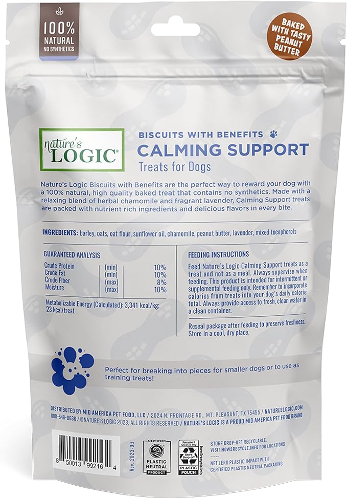 Nature's Logic Biscuits with Benefits Calming Support 12oz