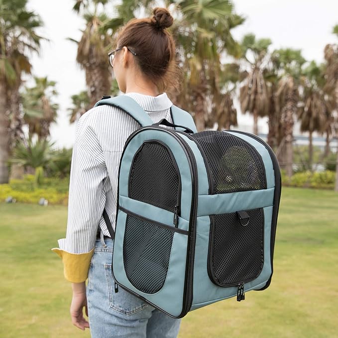 APOLLO WALKER Pet Carrier Backpack for Small Cats and Dogs