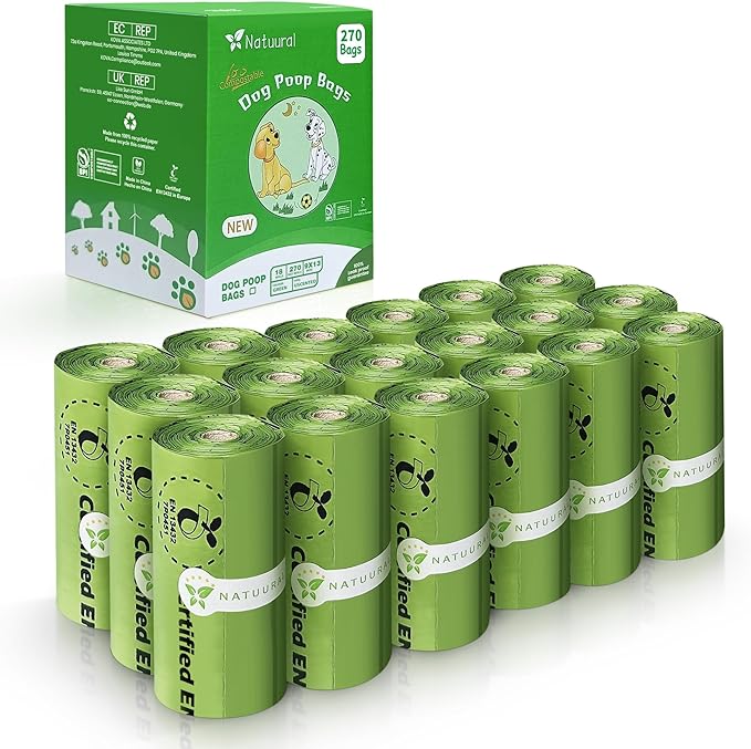 Biodegradable Dog Poop Bags-270Bags 18Rolls D6400 By