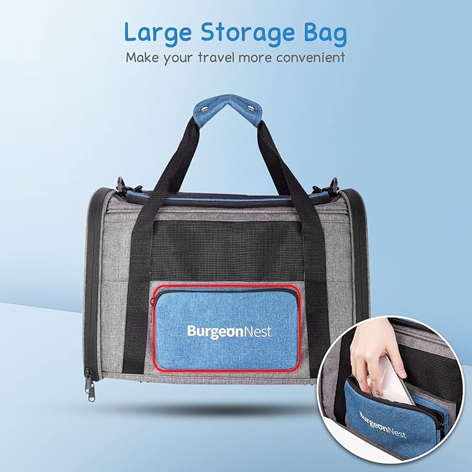 BurgeonNest Cat Carriers for Small Cats Under 15 4 Ventilated