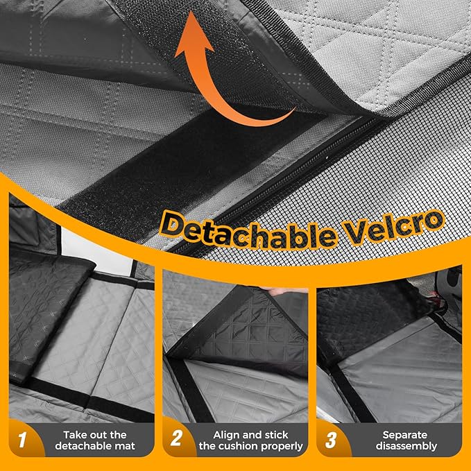 Dog Car Seat Cover +40% Space, 400 lb