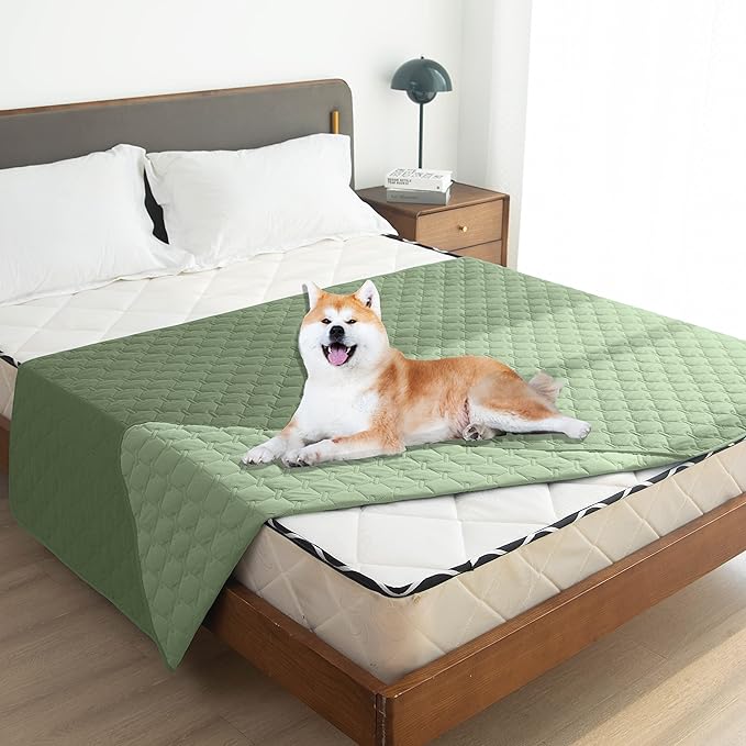 gogobunny 100% Double-Sided Waterproof Dog Bed Cover Pet Blanket Sofa Couch Furniture Protector for Puppy Large Dog Cat (82x120 Inch 1), Dark
