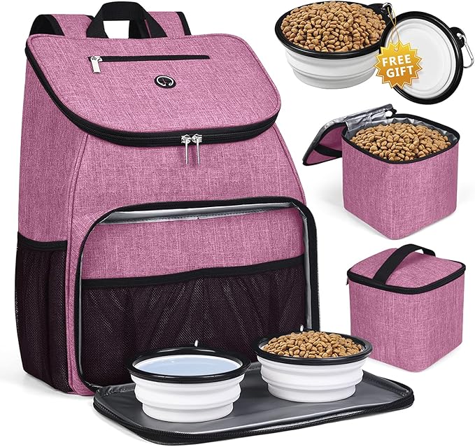 BAGLHER丨Dog Travel Bag 2 Silicone 2 Food