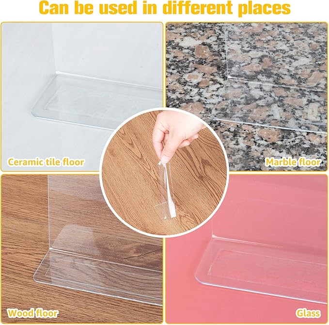 Under Bed Blocker for Pets Dogs 6 Pack 3.9 Inches High Toy Blocker