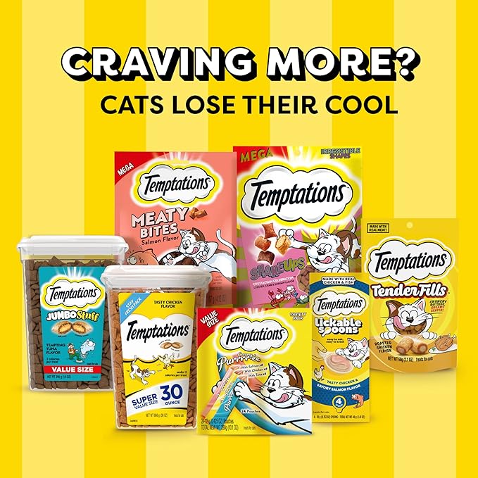 Temptations MixUps Catnip Fever Flavor Crunchy and Soft Cat Treats 30 oz.