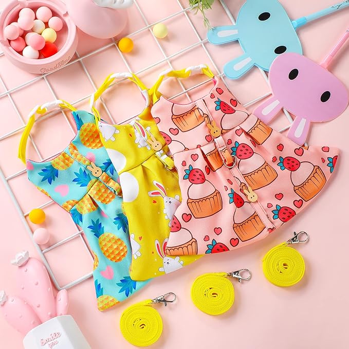 3 Piece Cute Rabbit Leash and Harness Set