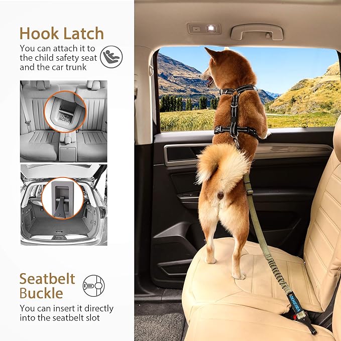 IOKHEIRA Dog Seatbelt