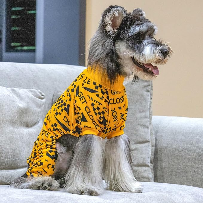 CuteBone Turtleneck Dog Pajamas Pet Clothes Thermal Dralon Onesie Cashmere High-Necked Puppy Pjs Coat GP03S