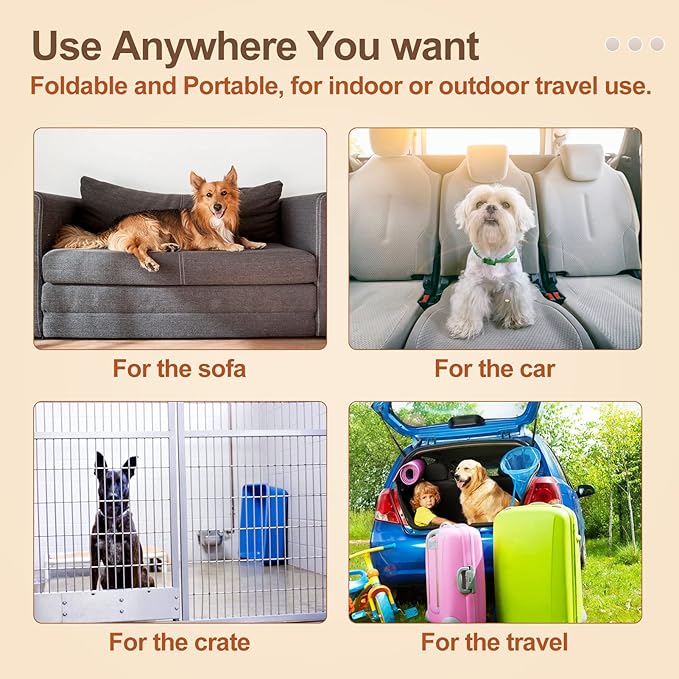 BEAUTYZOO Dog Crate Mat Pad 48" x 30"