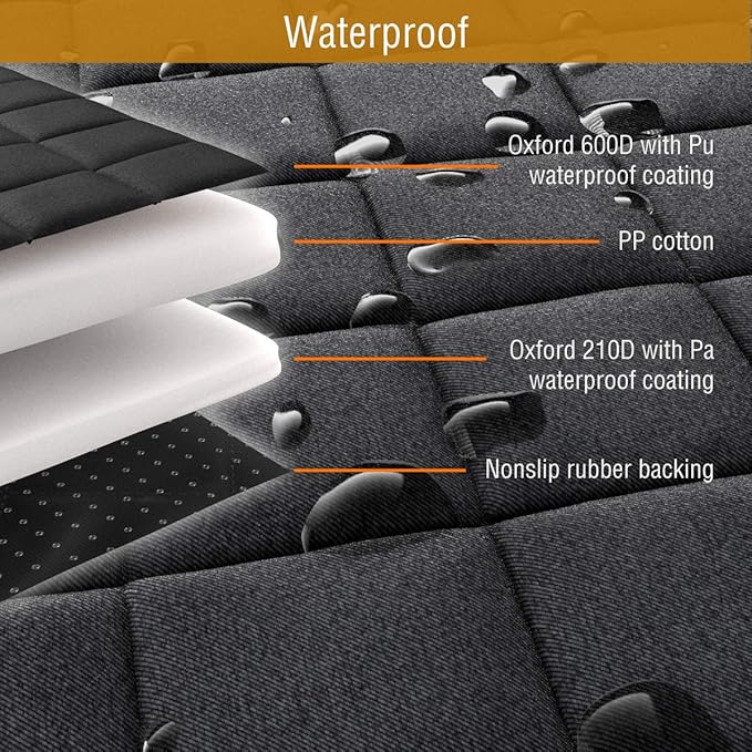 Active Pets Dog Car Seat Cover Car Seat Protector- Dog Seat Cover for Back Seat of SUVs