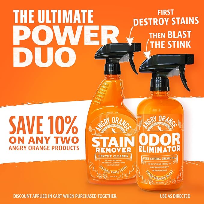 ANGRY ORANGE Pet Odor Eliminator for Strong Odor 24 Fluid