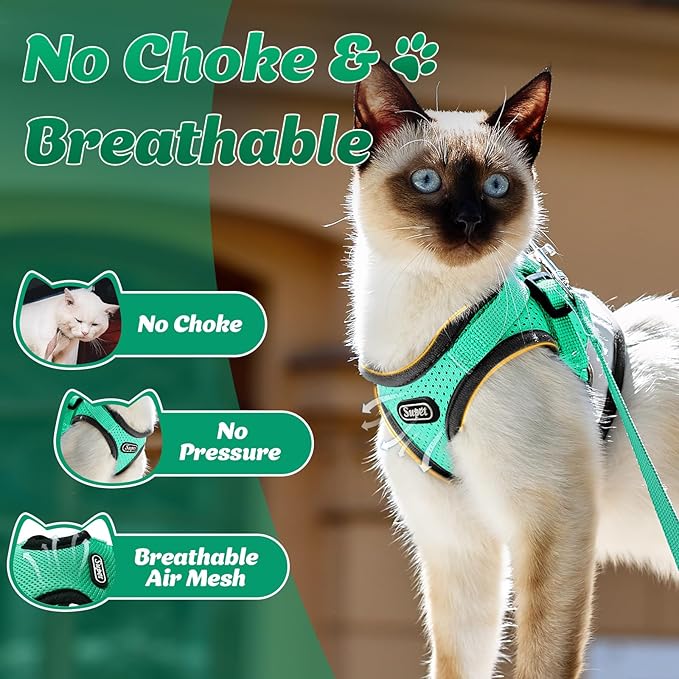 Supet Cat Harness and Leash Set for Walking