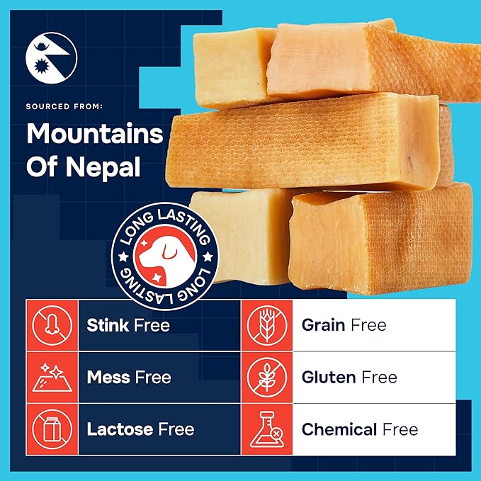 100% Natural Yak Cheese Himalayan Made Dog Chews All Breeds