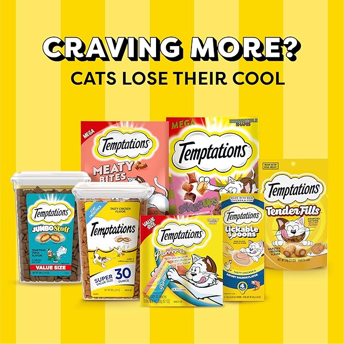 Temptations Creamy Puree Squeezable Lickable Wet Cat Treats with Chicken 0.42 oz. 4 Count 11) - 44 Count