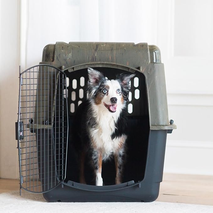 Petmate Ruffmaxx Camouflage Dog Kennel Pet Carrier & Crate 32' (30-50 w/360-Degree Ventilation,