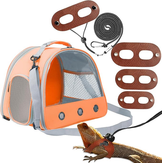 Guinea Pig Carrier,Guinea Pig Carrier for 2,Reptile Travel Carrier for Lizards Sugar Glider Hedgehog Rat Parrot Birds