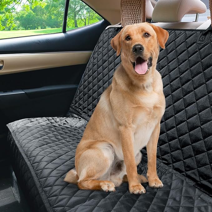 PETICON Waterproof Scratchproof Pet Bench Seat Covers for Cars