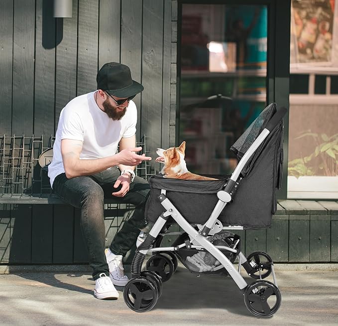 Pet Dog Stroller for Medium Small Dogs Cats