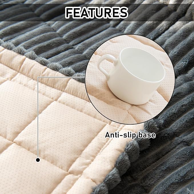 LiveGo Fuzzy Couch Covers for Pets 70x210 cm/27.6x82.7